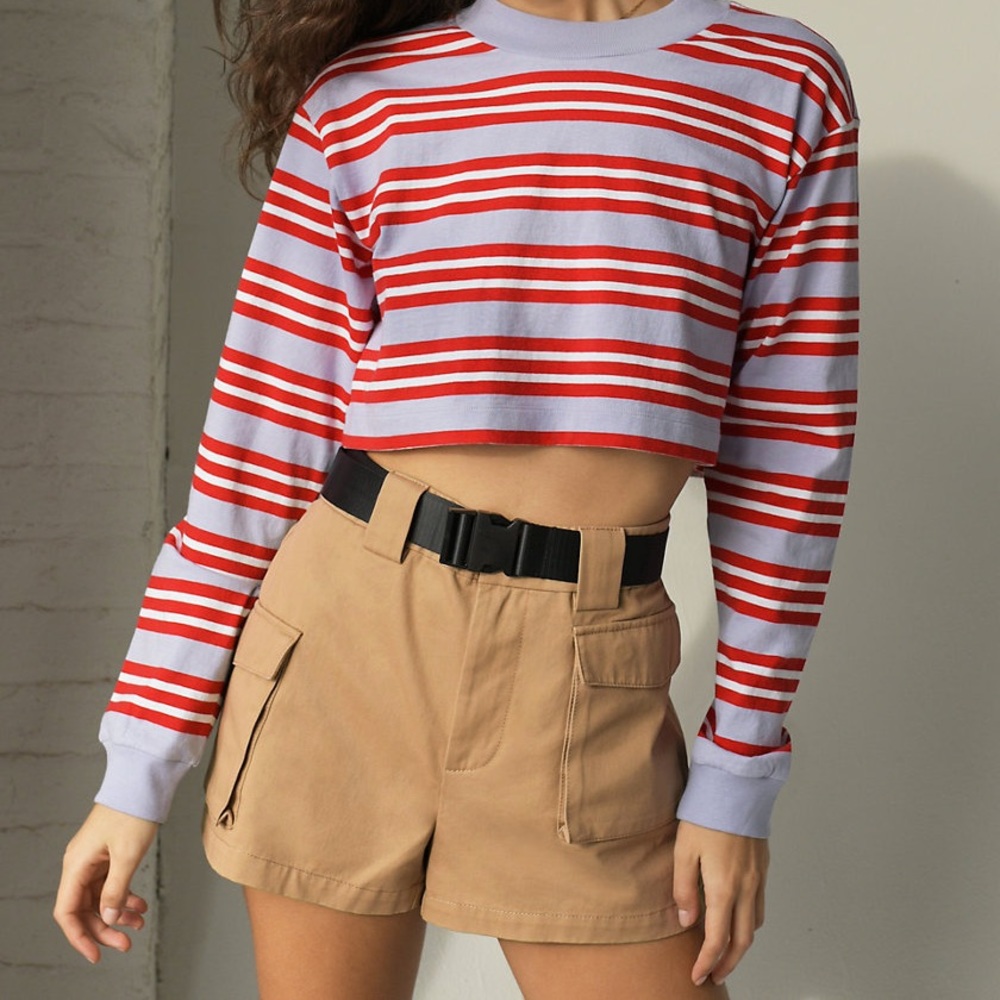 Aritzia Tna Belted Cargo Shorts